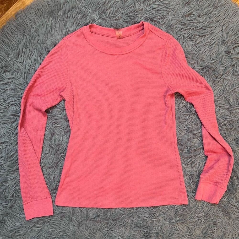Outdoor Voices Pink FastTrack Waffle Long Sleeve Size XS